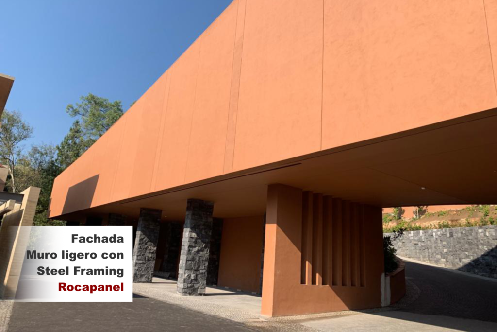 Fachada ligera con placas de concreto prefabricado